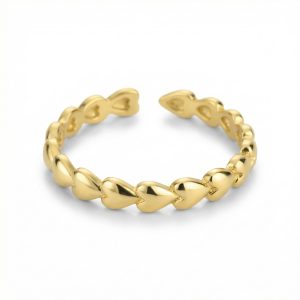 Glam Heart Gold Ring
