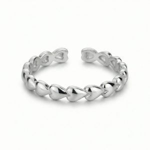 Glam Heart Sterling Silver Ring