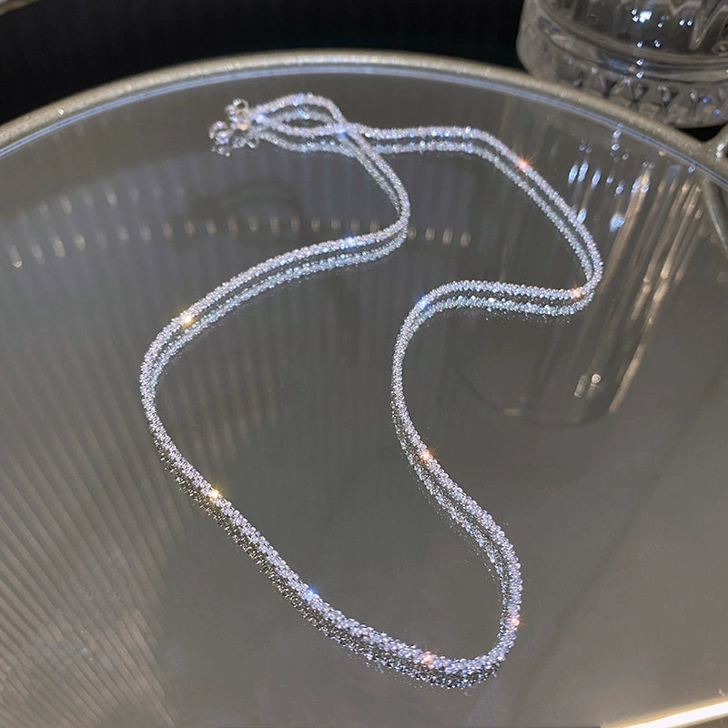 Pureline Twinlight Sparkling Sterling Silver Necklace - Image 5