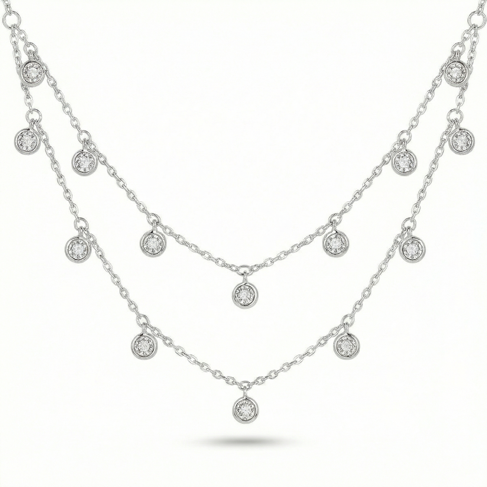 Cloudlet Sterling Silver Zircon Gemstone Necklace - Image 2