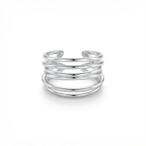 Nova Loop Sterling Silver Adjustable Ring
