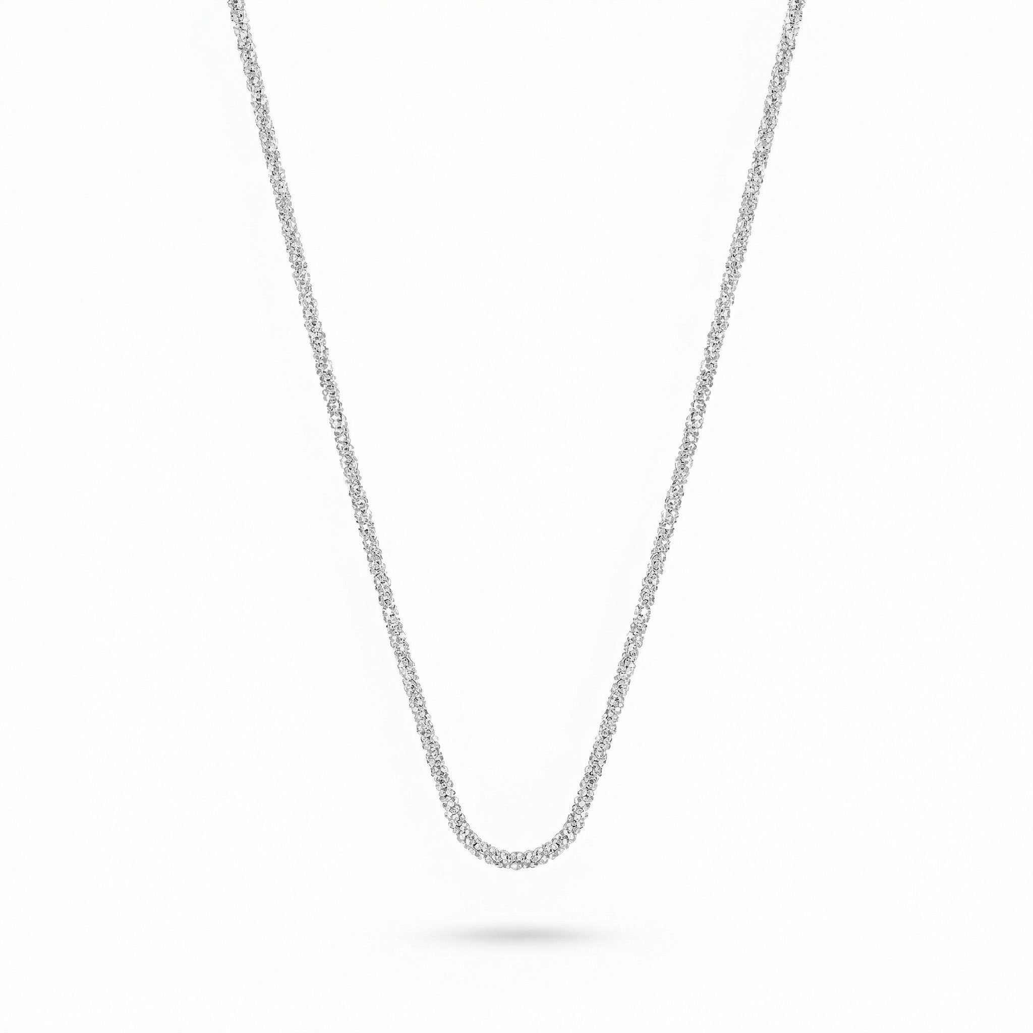 Pureline Twinlight Sparkling Sterling Silver Necklace - Image 4