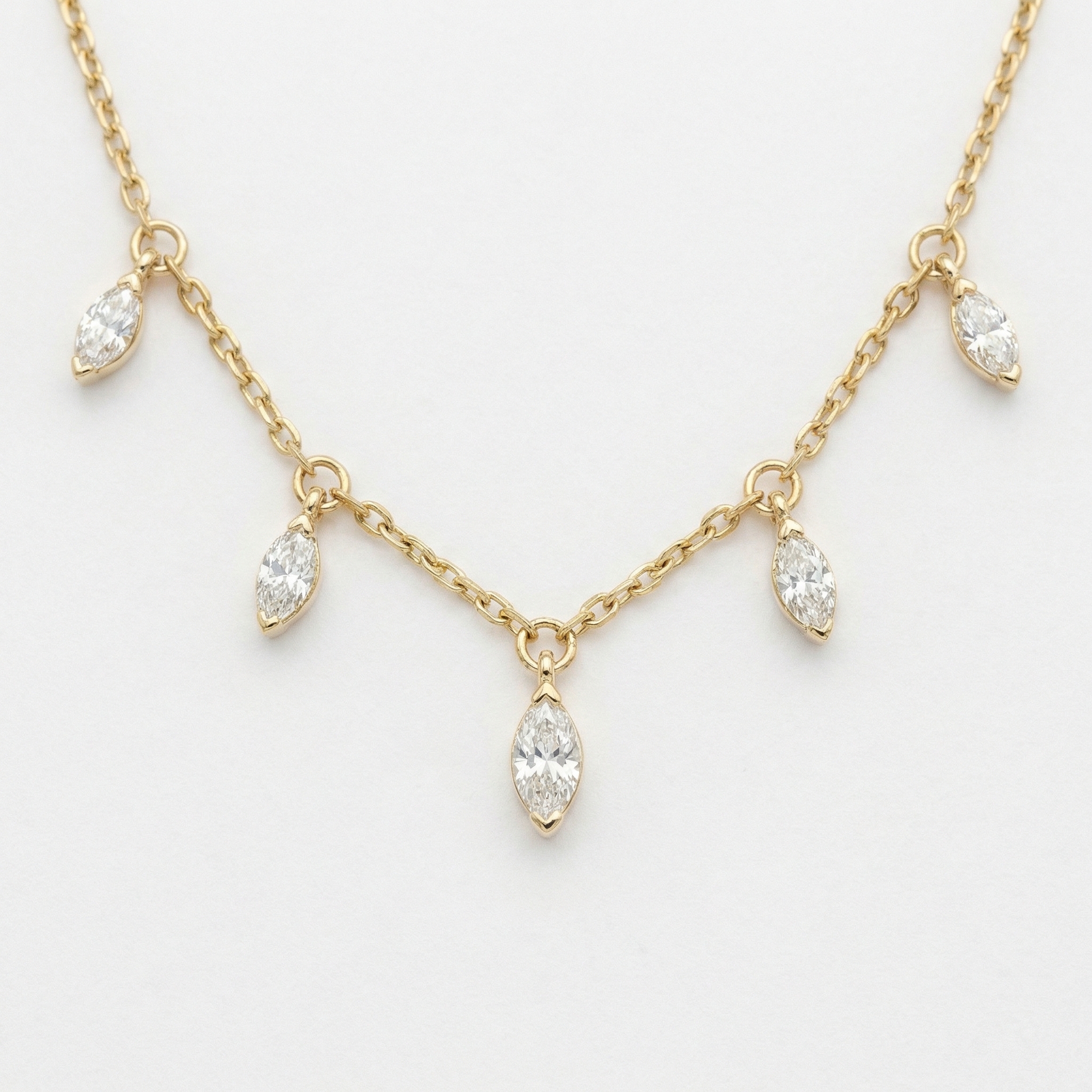 Whisper Bar Sterling Silver Zircon Gemstone Pendant Necklace - Image 3