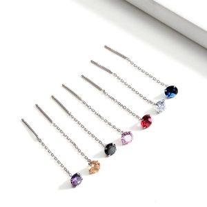 simple-style-geometric-sterling-silver-plating-zircon-ear-studs-