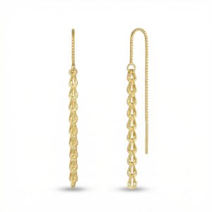 Starlace White Gold Plated Drop Earrings
